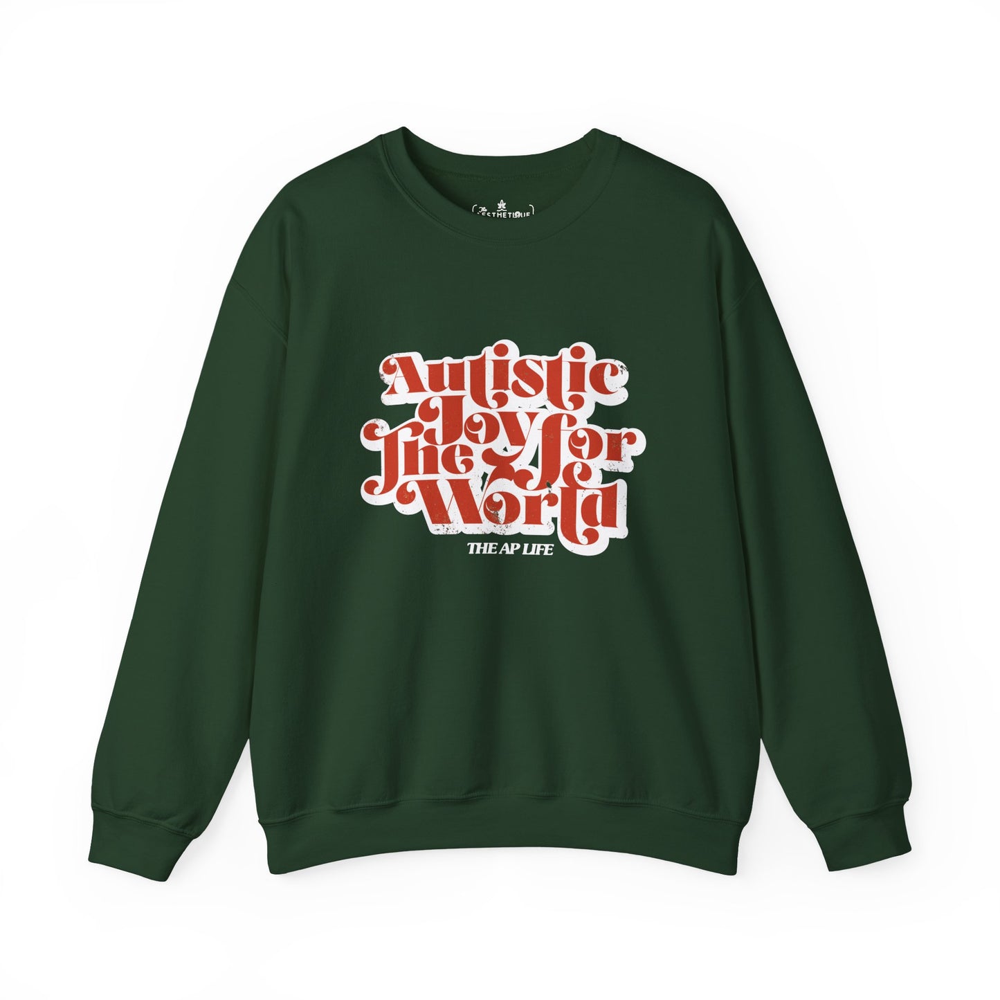 Autistic Joy for the World - Seasonal Style - Unisex Heavy Blend™ Crewneck Sweatshirt