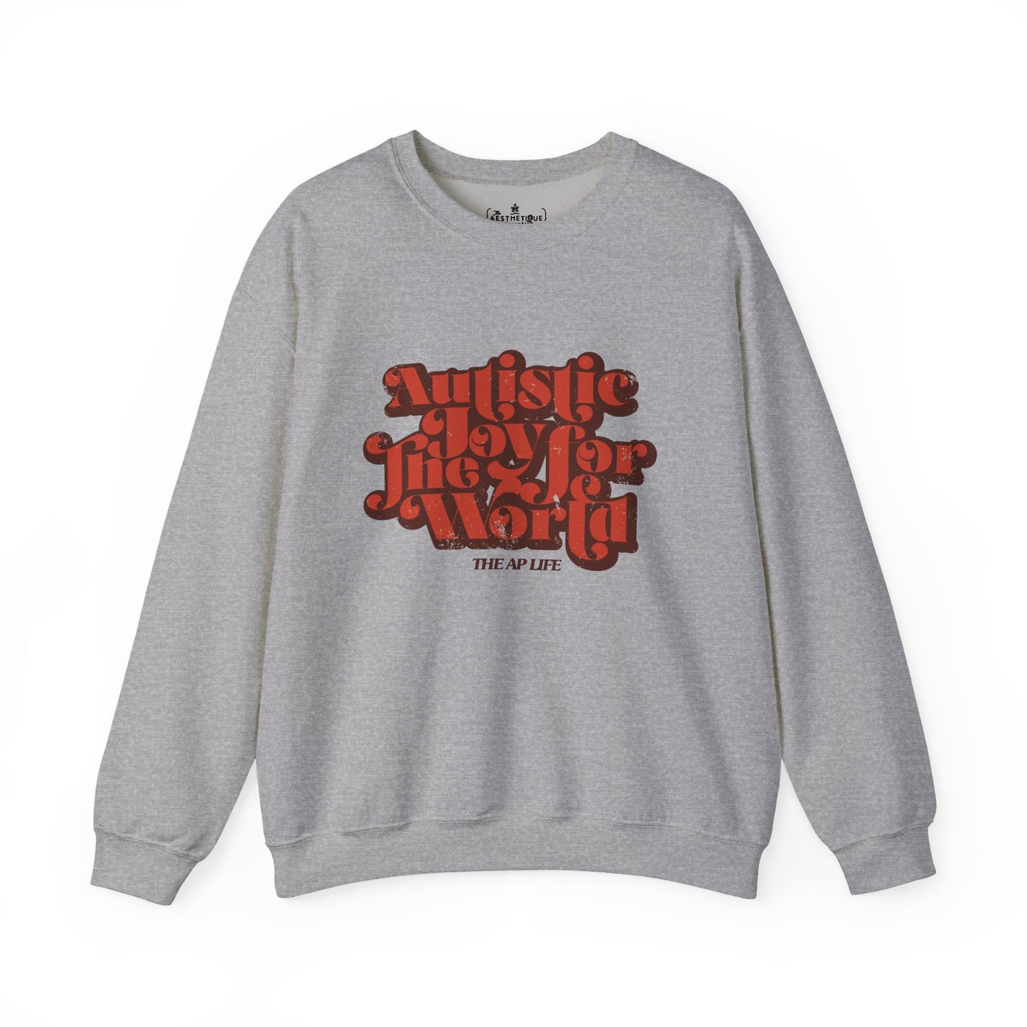 Autistic Joy for the World - Seasonal Style - Unisex Heavy Blend™ Crewneck Sweatshirt