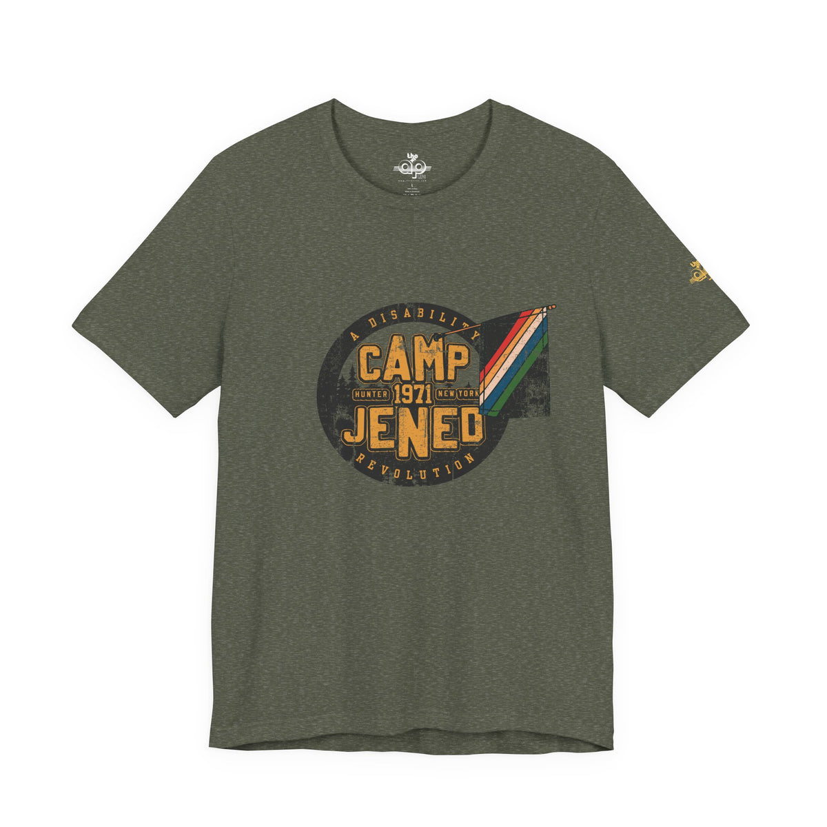 Camp Jened 1971 - A Disability Revolution - Adult Unisex Jersey Short Sleeve Tee
