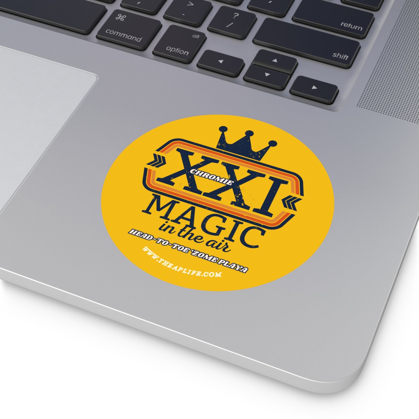 21 Chromie Magic in the Air (Head-to-Toe 'Zome Playa) - Round Vinyl Sticker