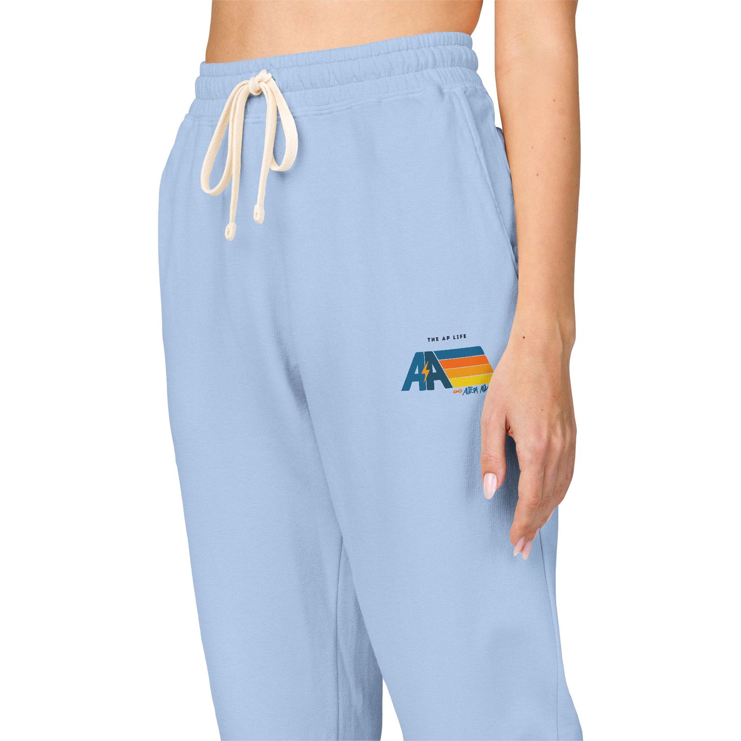 Autism Advocate - Retro Vibe - Adult Unisex Fleece Joggers