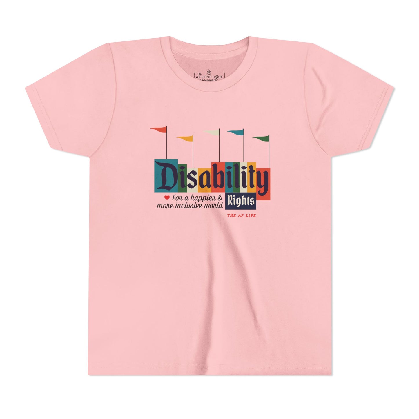 Disability Rights For A Happier & More Inclusive World - Youth Unisex Jersey Tee