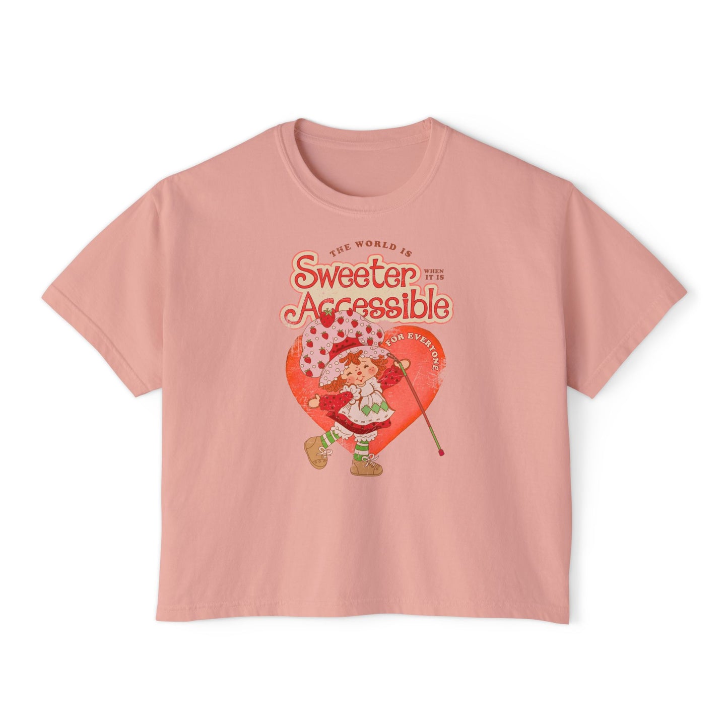 The World is Sweeter When it is Accessible for Everyone - Women's Boxy Tee