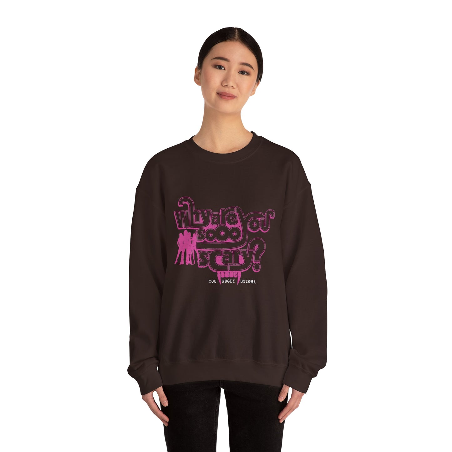 Why are You Sooo Scary - Stigma - Mean Girls' Style - Unisex Heavy Blend™ Crewneck Sweatshirt