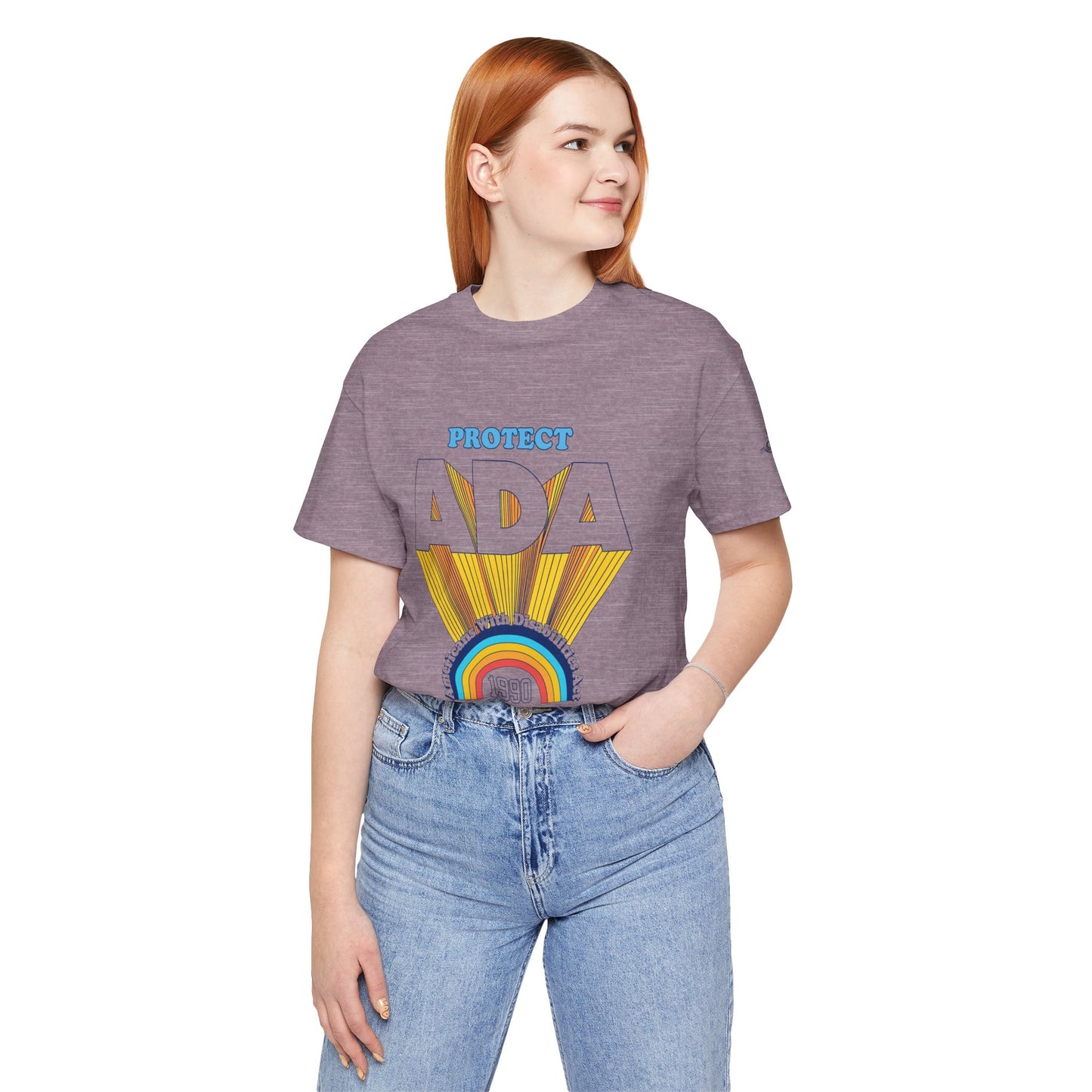 Protect ADA - Americans With Disabilities Act 1990 - Adult Unisex Jersey Short Sleeve Tee