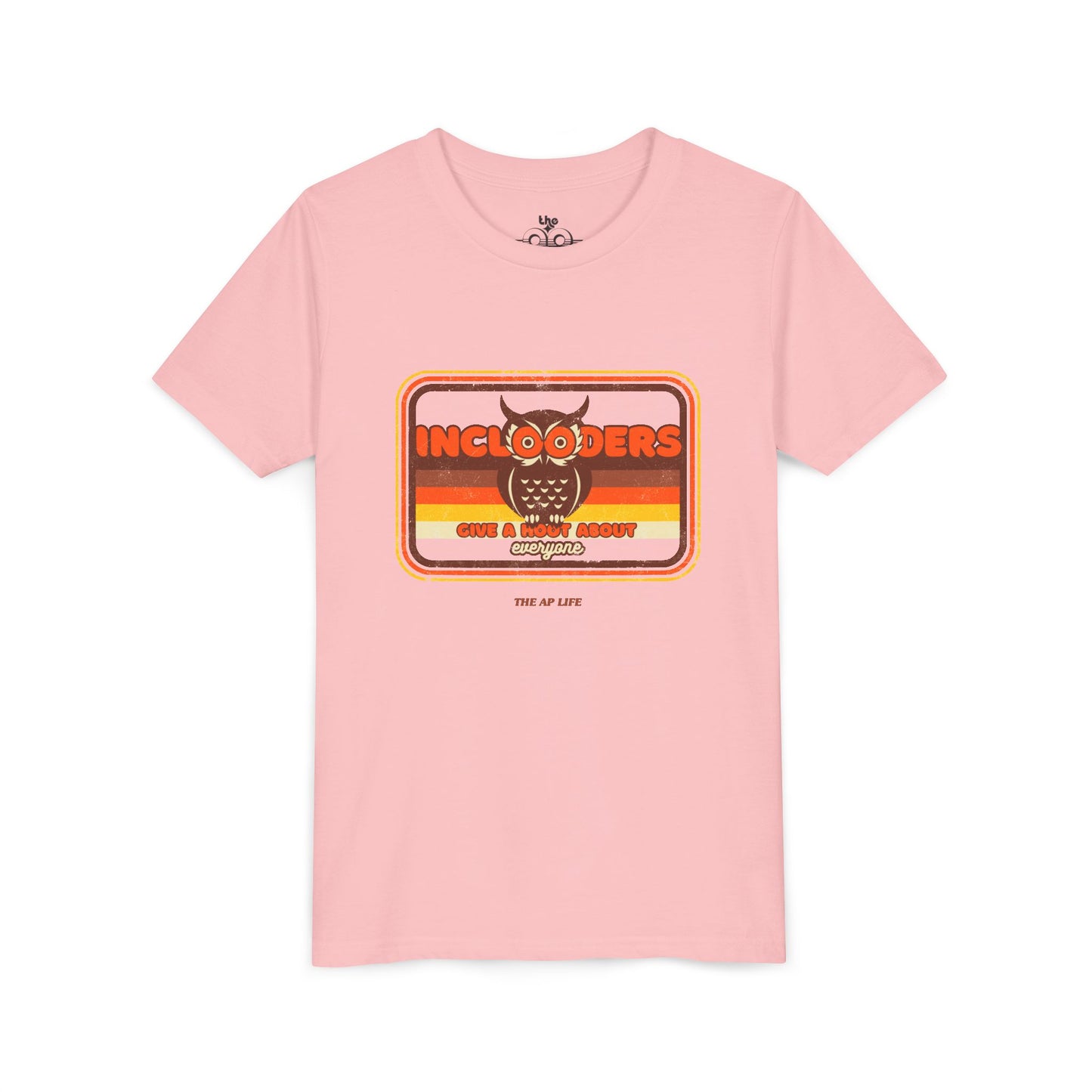 Inclooders Give a Hoot About Everyone - Unisex Youth Short Sleeve Tee