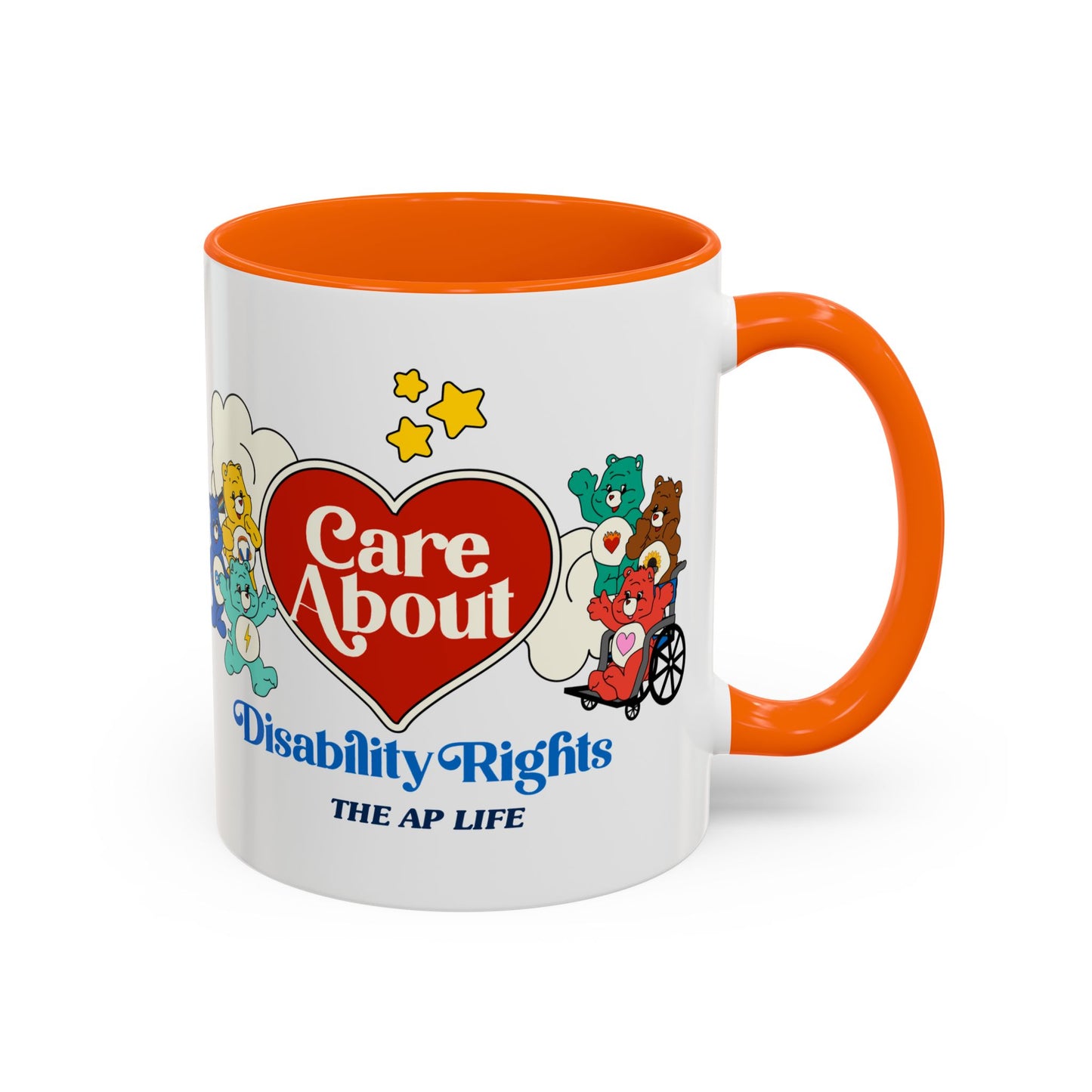 Care About Invisible Disabilities - Disability Rights - Accent Coffee Mug (11, 15oz)