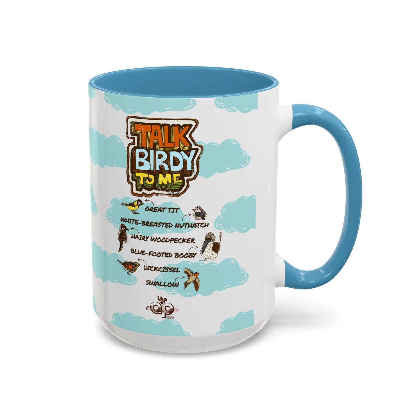 Talk Birdy to Me - Accent Coffee Mug (11, 15oz)