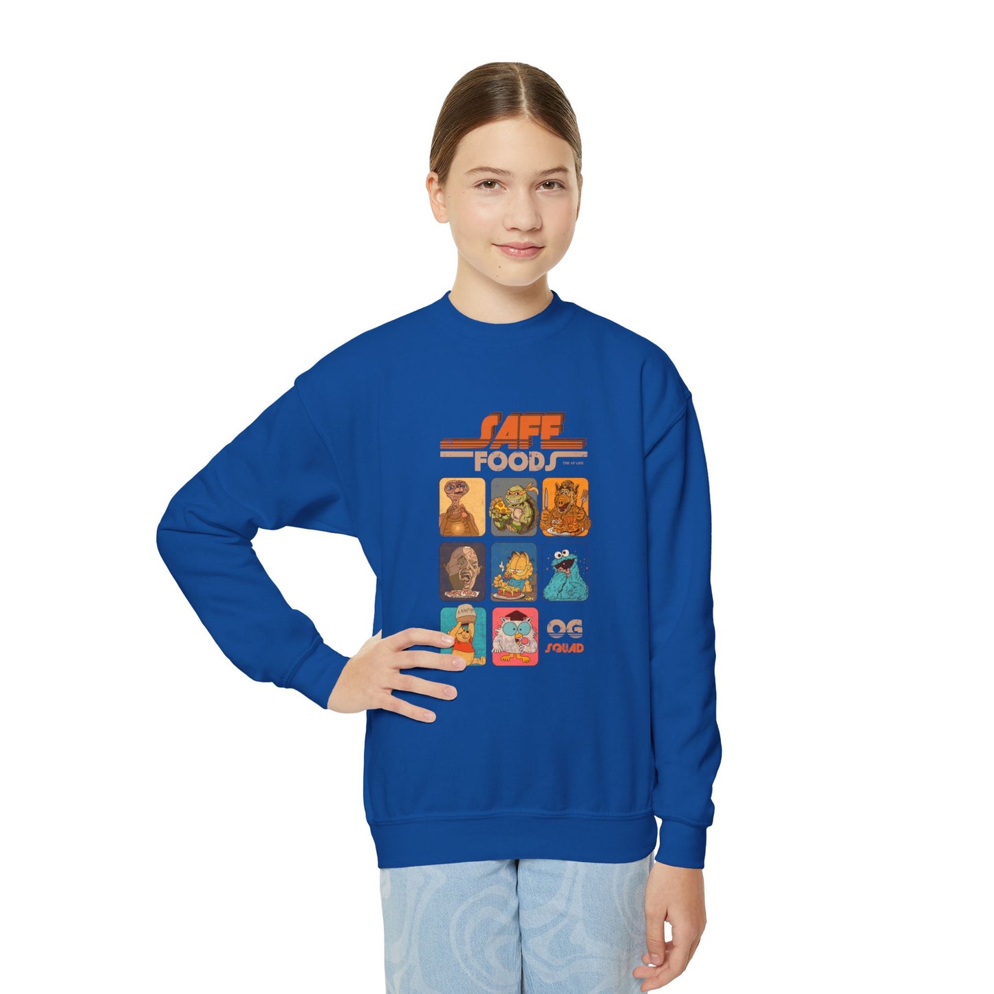 Safe Foods - OG Squad - Youth Unisex Crewneck Sweatshirt