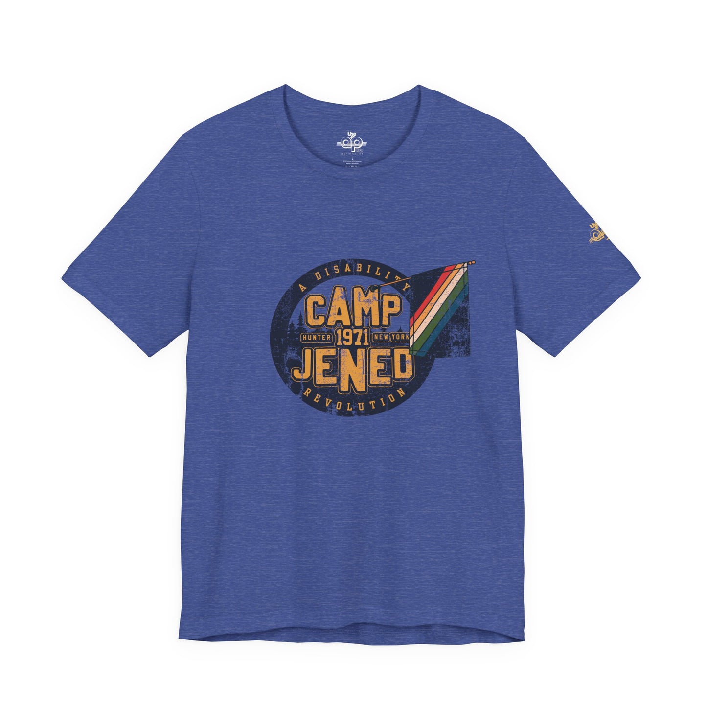 Camp Jened 1971 - A Disability Revolution - Adult Unisex Jersey Short Sleeve Tee