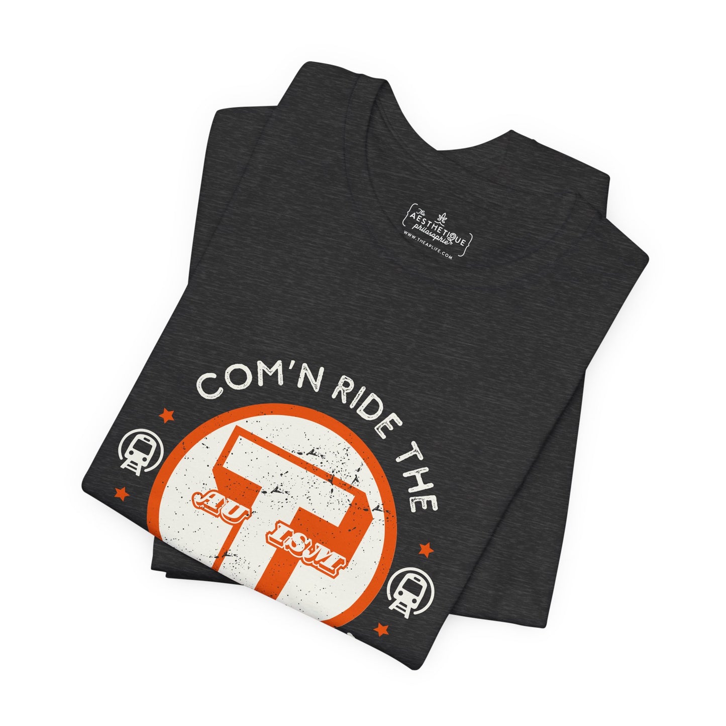 C'mon Ride The Autism Advocacy Train - Adult Unisex Jersey Tee