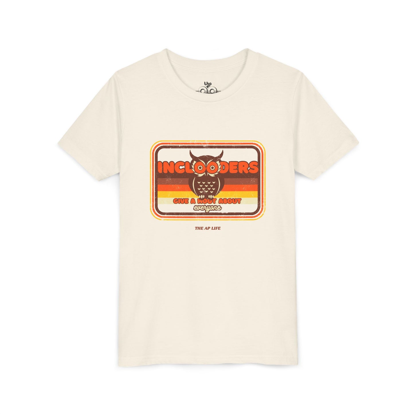 Inclooders Give a Hoot About Everyone - Unisex Youth Short Sleeve Tee