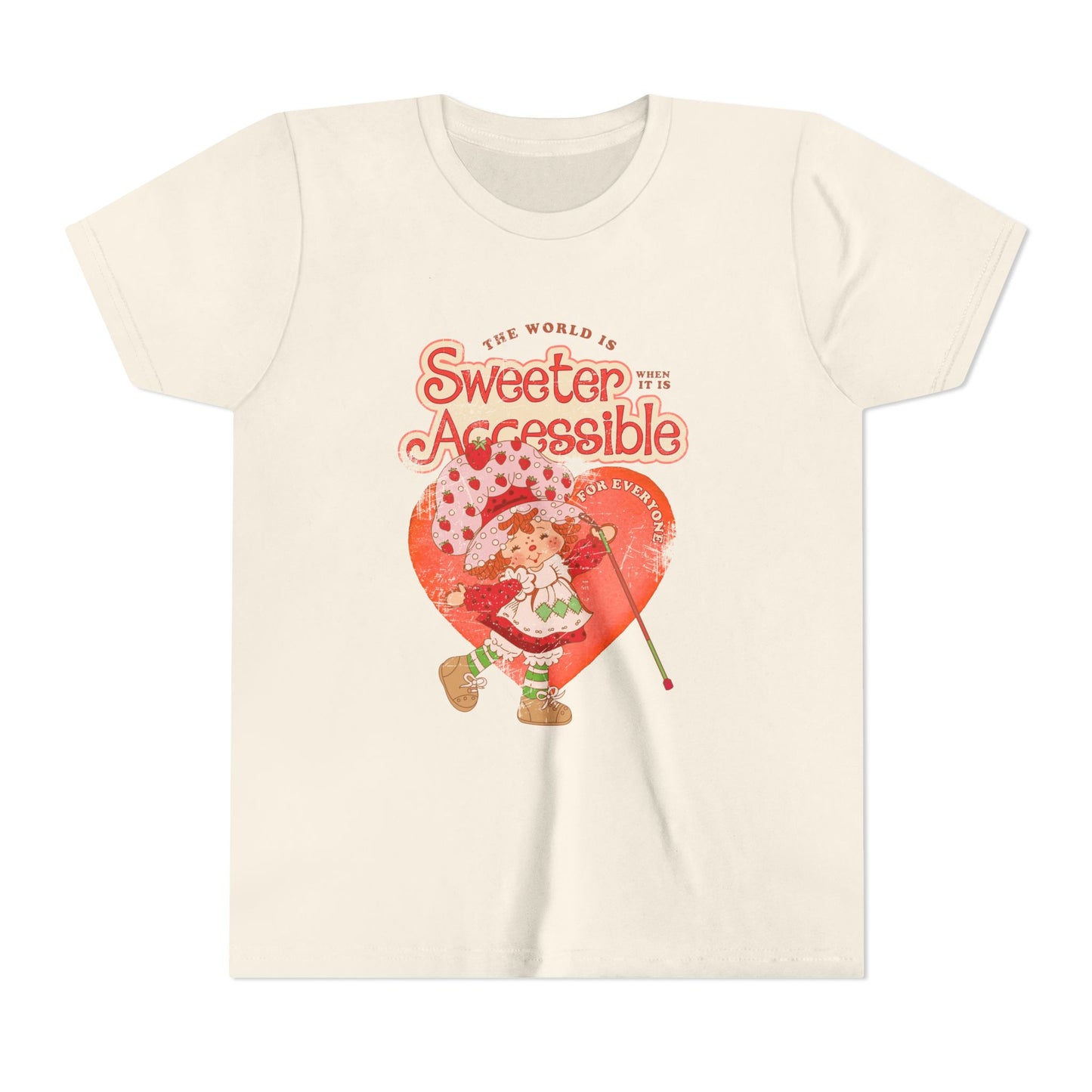 The World is Sweeter, when it is Accessible for Everyone - Youth Unisex Short Sleeve Tee