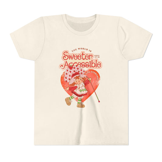 The World is Sweeter, when it is Accessible for Everyone - Youth Unisex Short Sleeve Tee