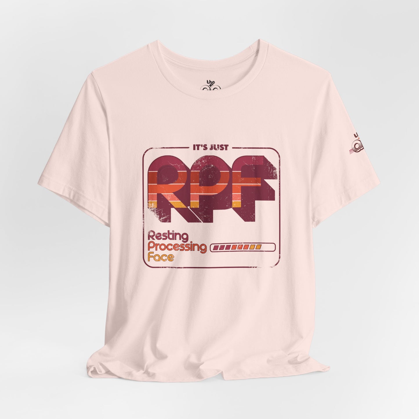 It's Just RPF - Resting Processing Face - Adult Unisex Jersey Short Sleeve Tee