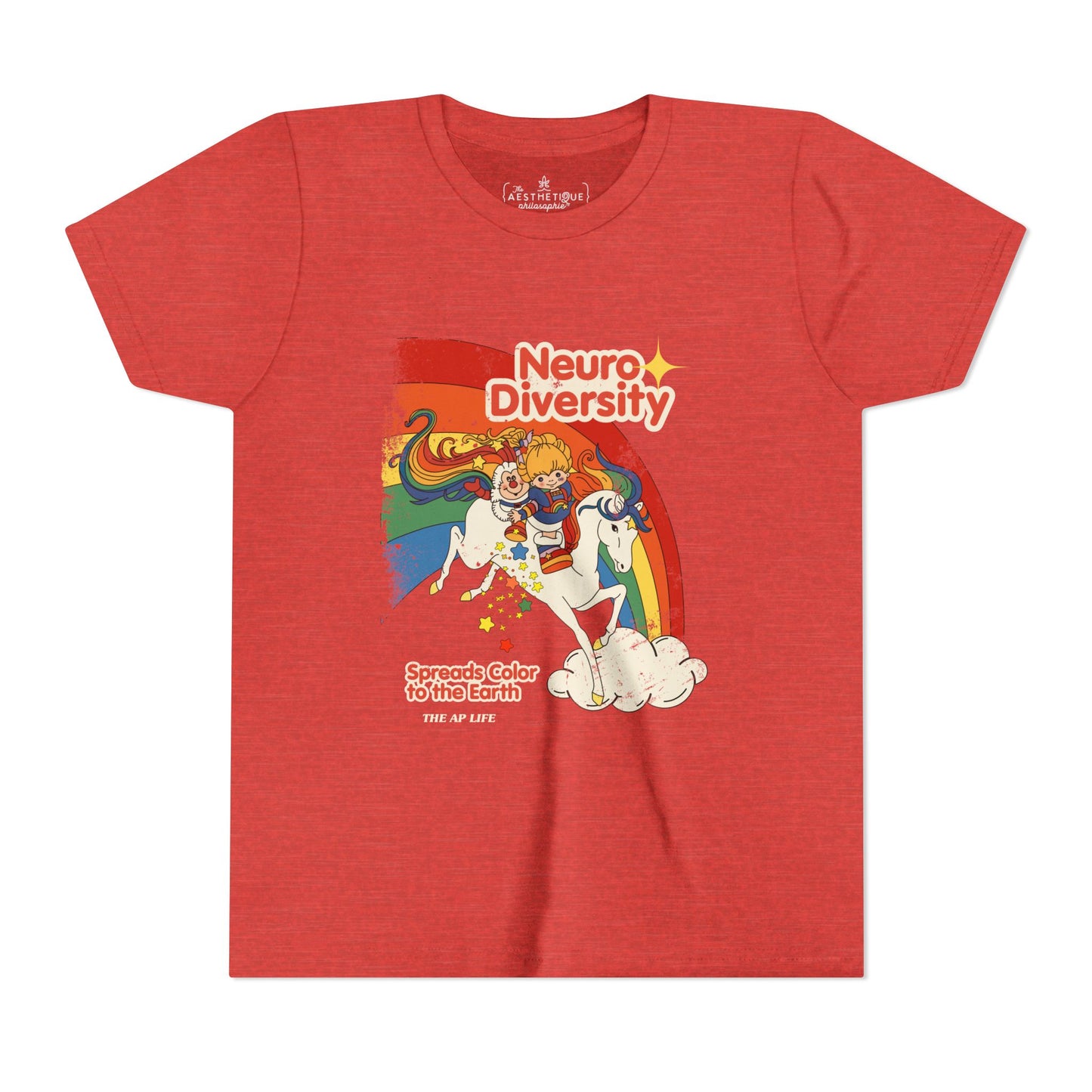 Neurodiversity Spreads Color to the Earth - Youth Unisex Short Sleeve Tee
