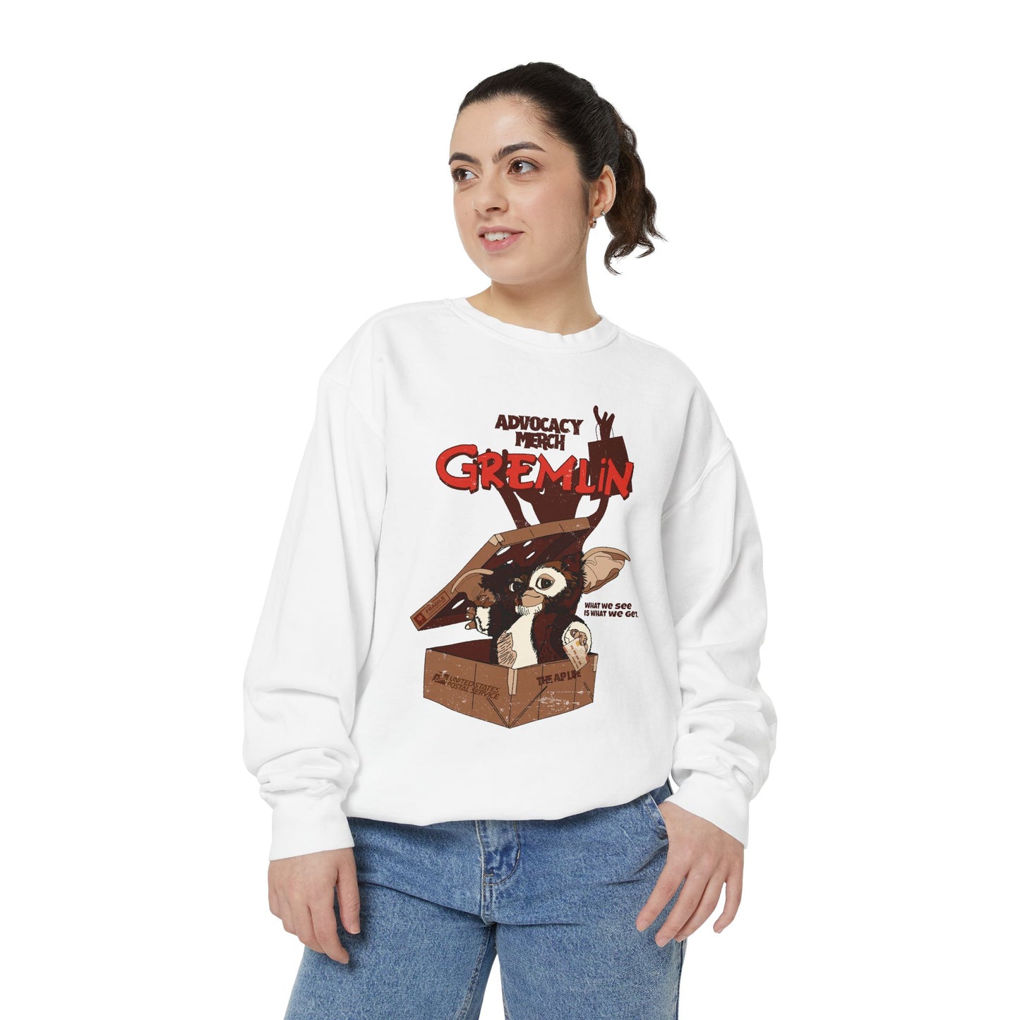 Advocacy Merch Gremlin - Adult Unisex Garment-Dyed Sweatshirt