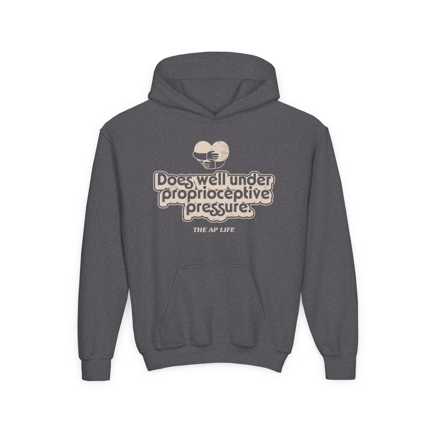 Does Well Under Proprioceptive Pressure - Sensory Input - Youth Heavy Blend Hooded Sweatshirt