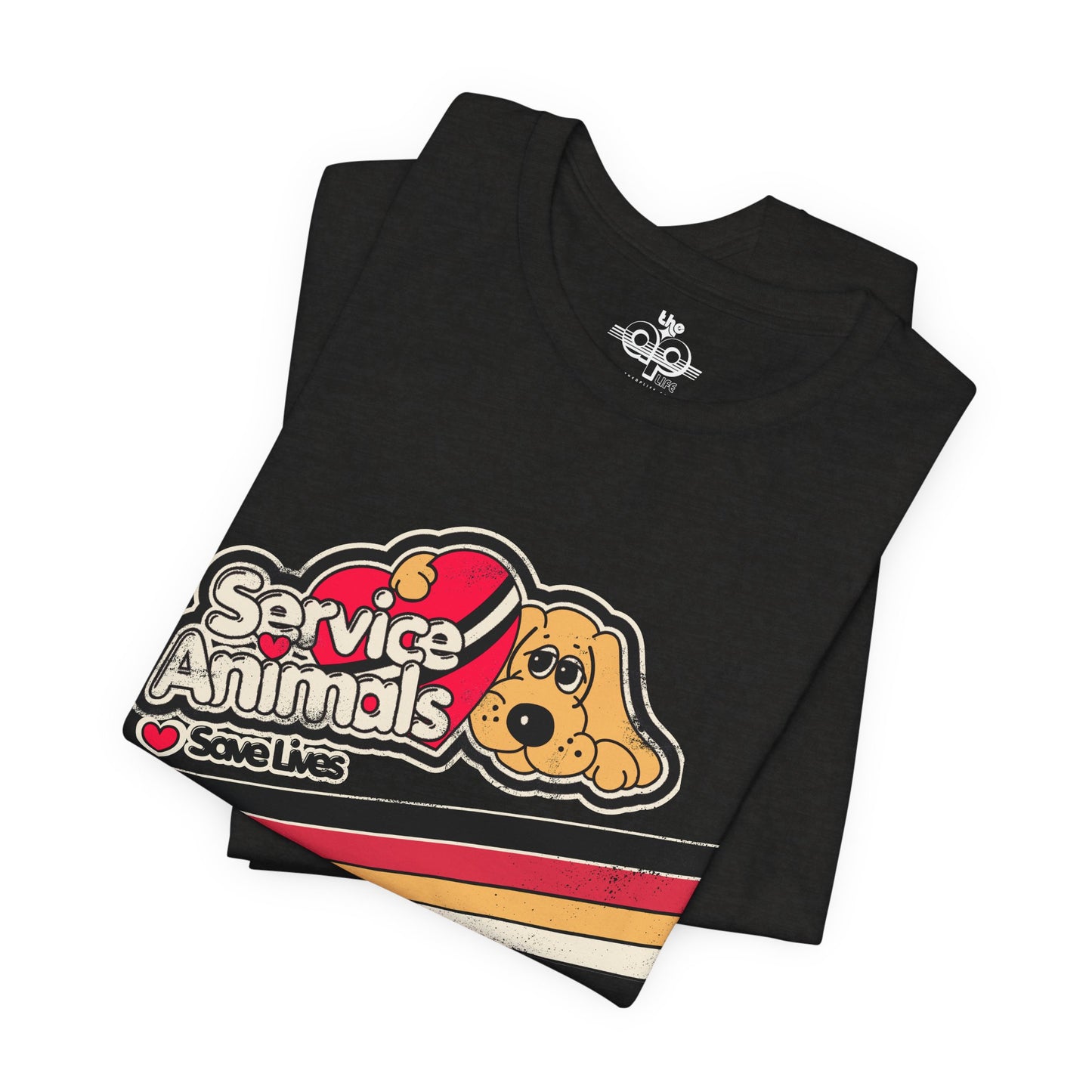Service Animals Save Lives - Adult Unisex Jersey Short Sleeve Tee