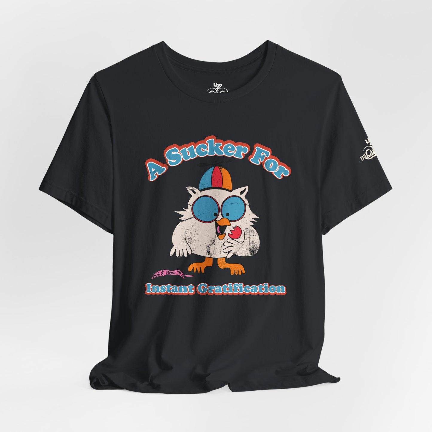 A Sucker for Instant Gratification - Adult Unisex Jersey Short Sleeve Tee