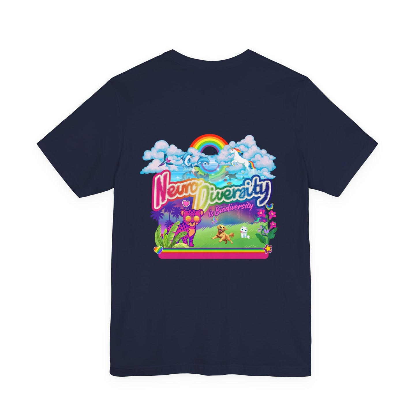 Neurodiversity is Biodiversity - Adult Unisex Jersey Short Sleeve Tee