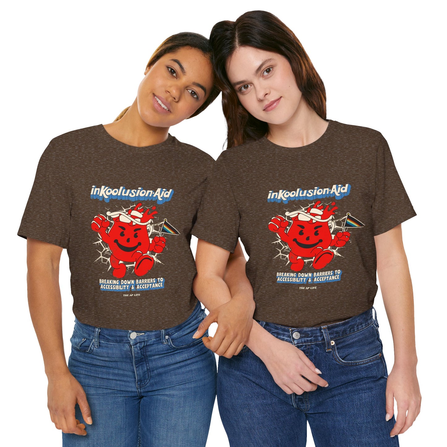 InKoolusion Aid - Breaking Down Barriers to Accessibility & Acceptance - Disability Rights - Adult Unisex Jersey Short Sleeve Tee