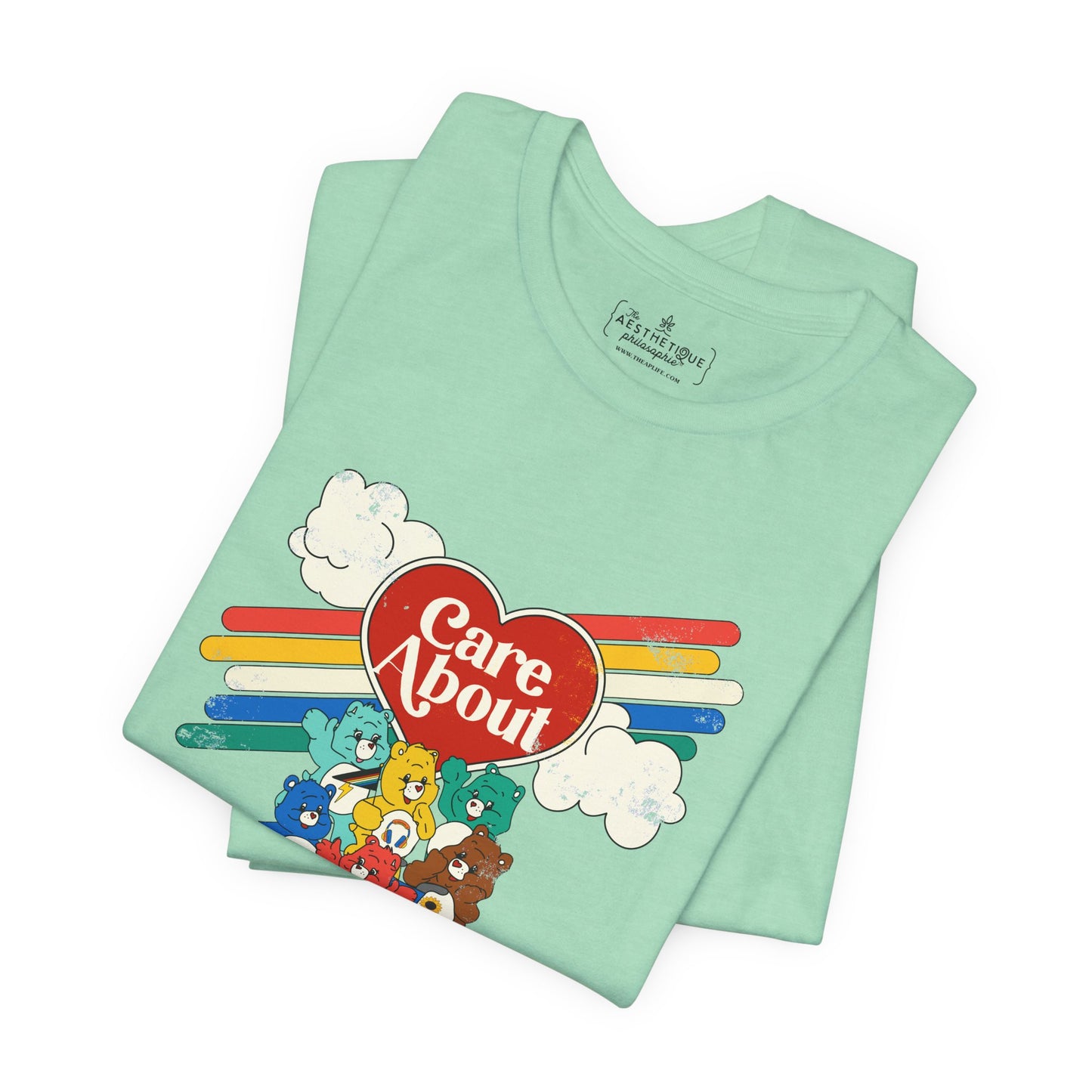 Care About Disability Rights - Retro 80s Vibe - Unisex Jersey Short Sleeve Tee