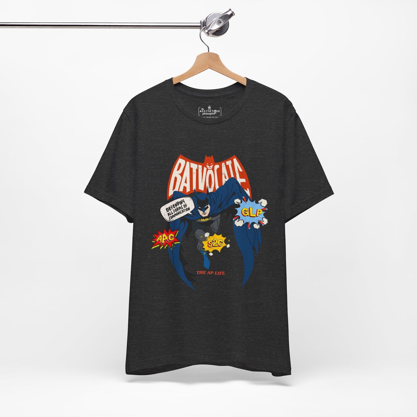 Batvocate - Defending All Forms of Communication - AAC - GLP - S2C - Adult Unisex Jersey Tee