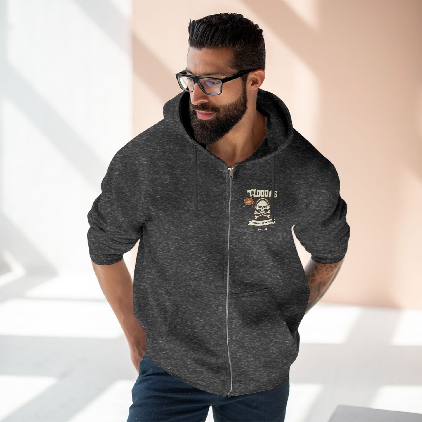 InCloodies Adult Unisex Zip-Up Hoodie - SCHOOL CLUB