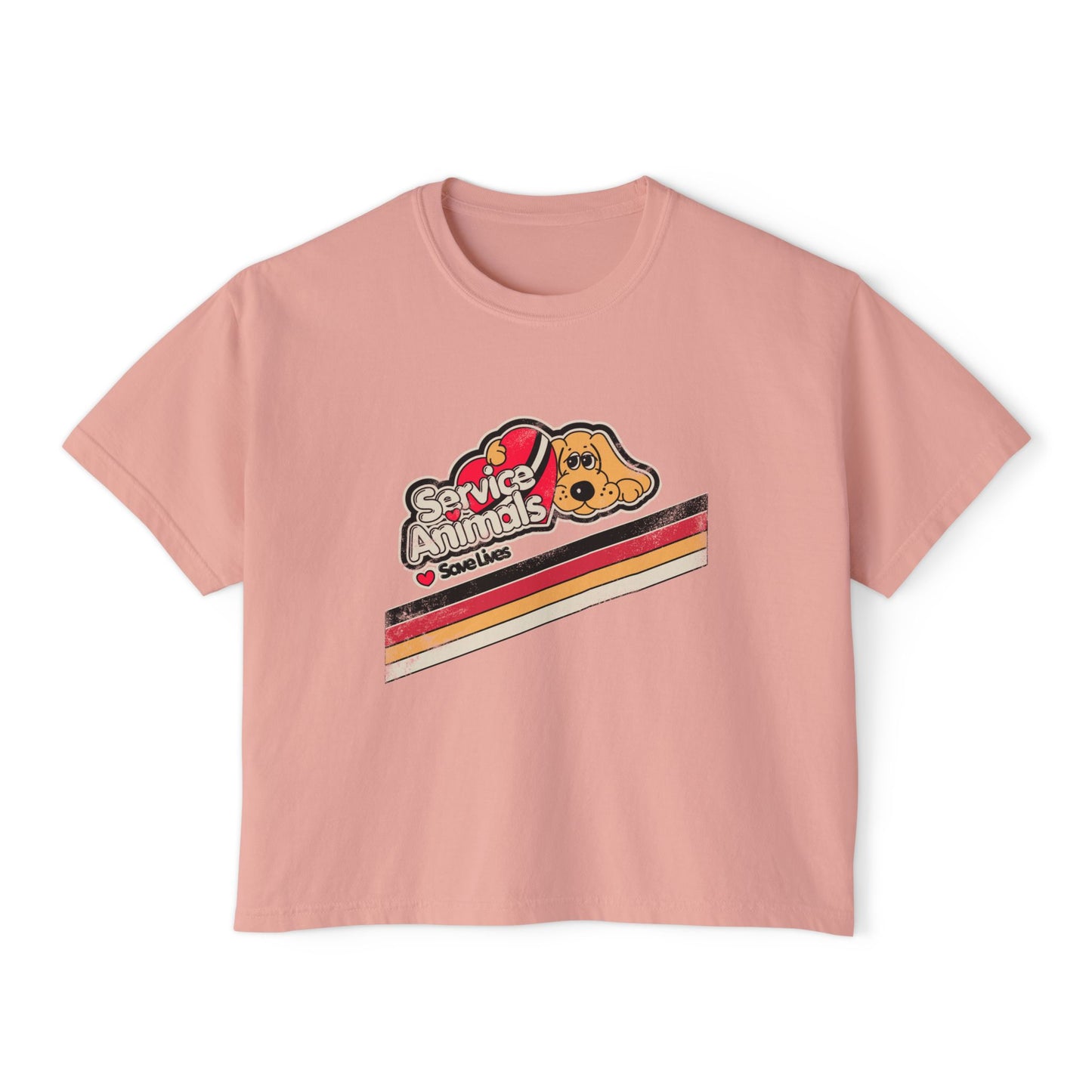 Service Animals Save Lives - Women's Boxy Tee