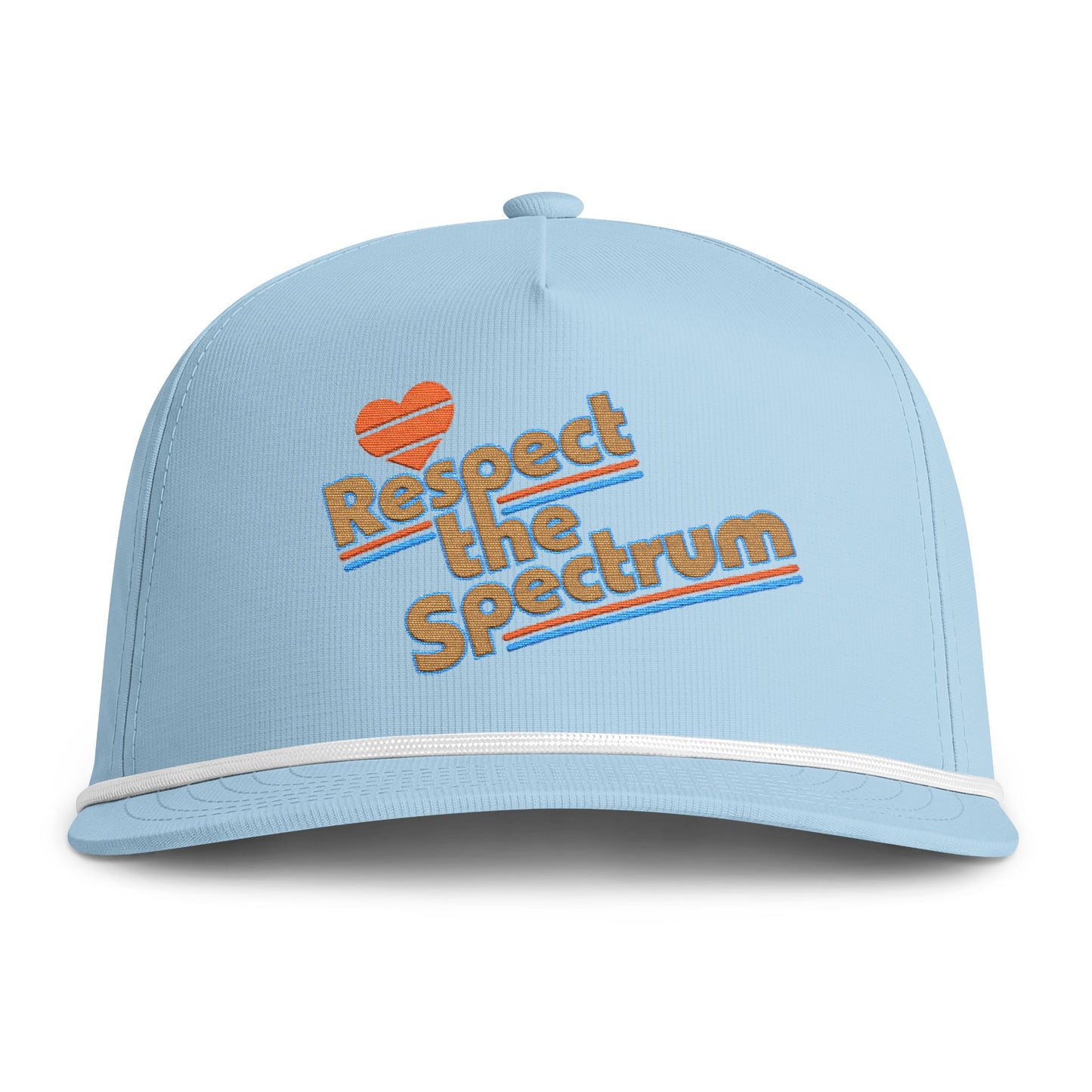 Repect The Spectrum - Embroidered Sunwashed Rope Cap