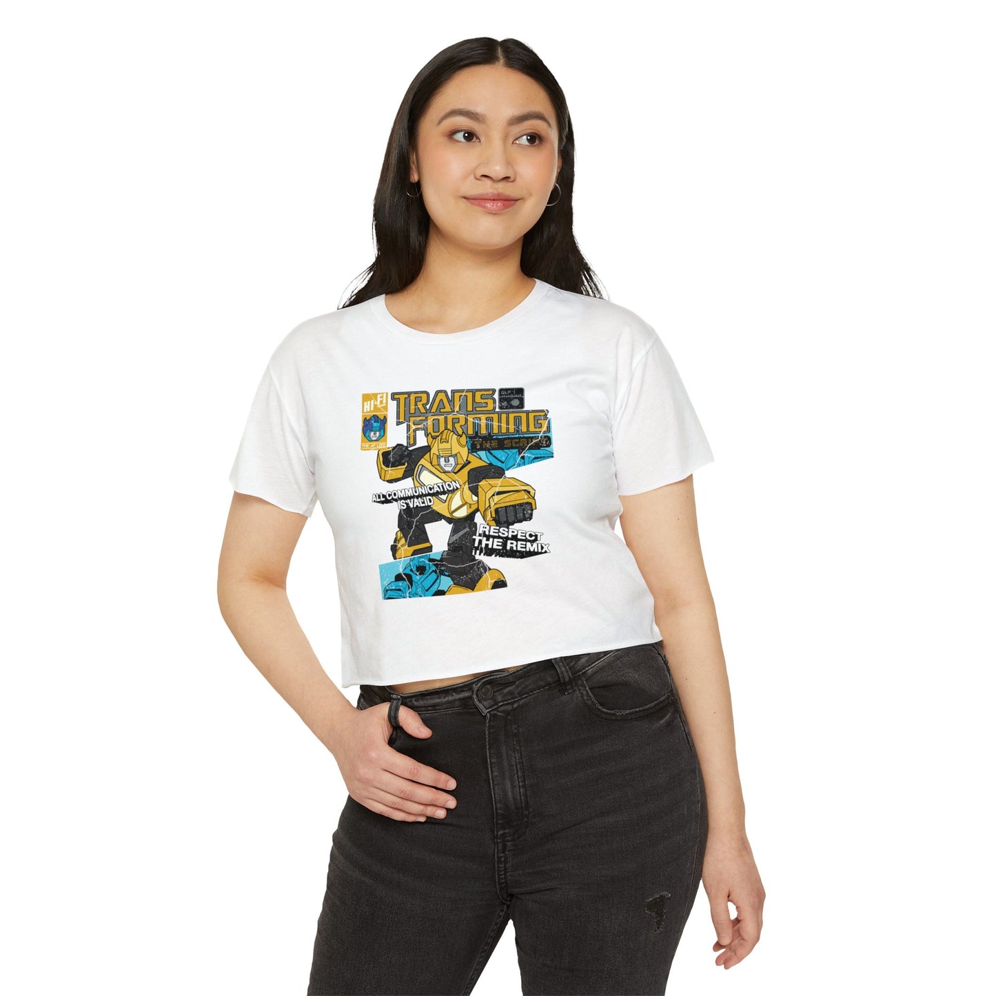 Transforming the Script - Gestalt Language Processing - Women's Crop Top Tee