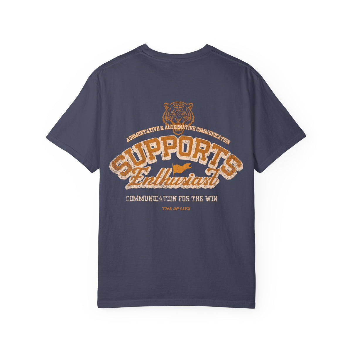 AAC Supports Team Enthusiast - Communication for the Win - Adult Unisex Tee