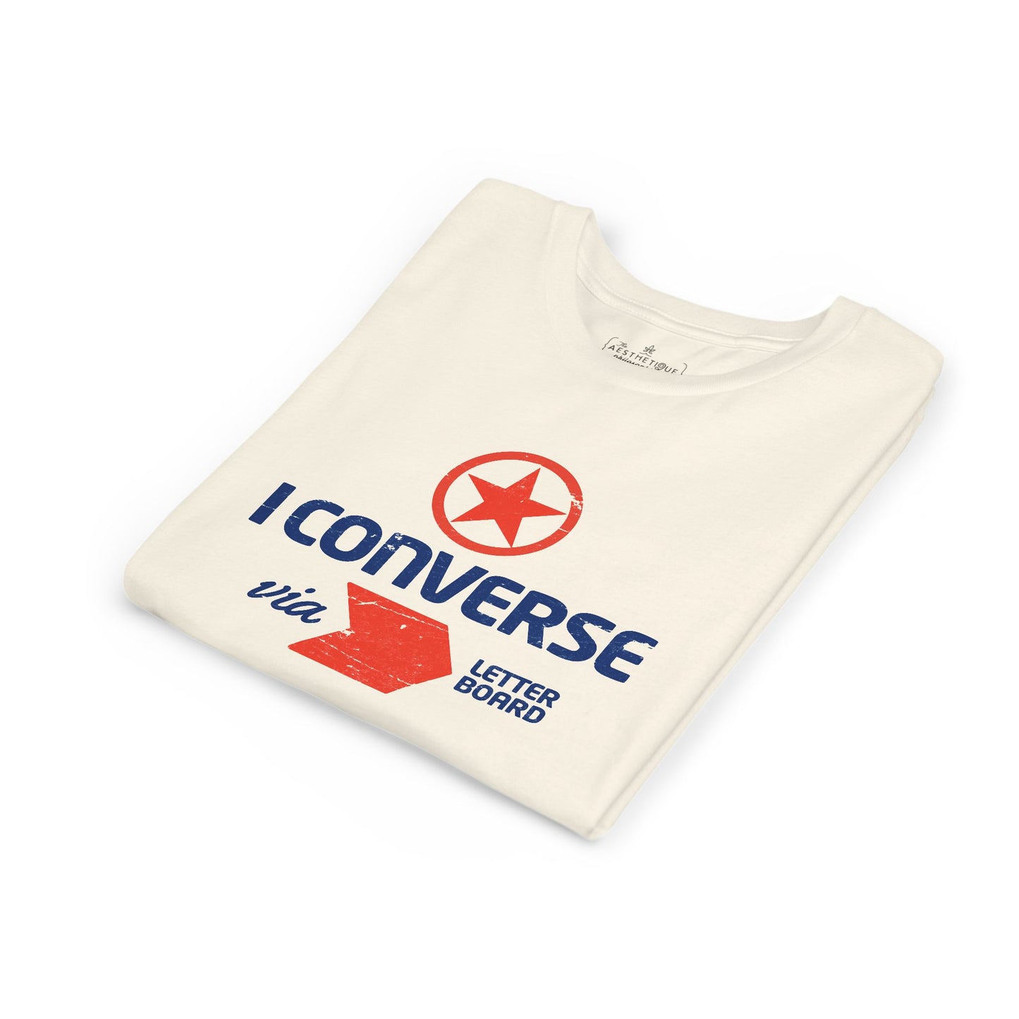 I Converse Via Letterboard - Youth Unisex Jersey Tee