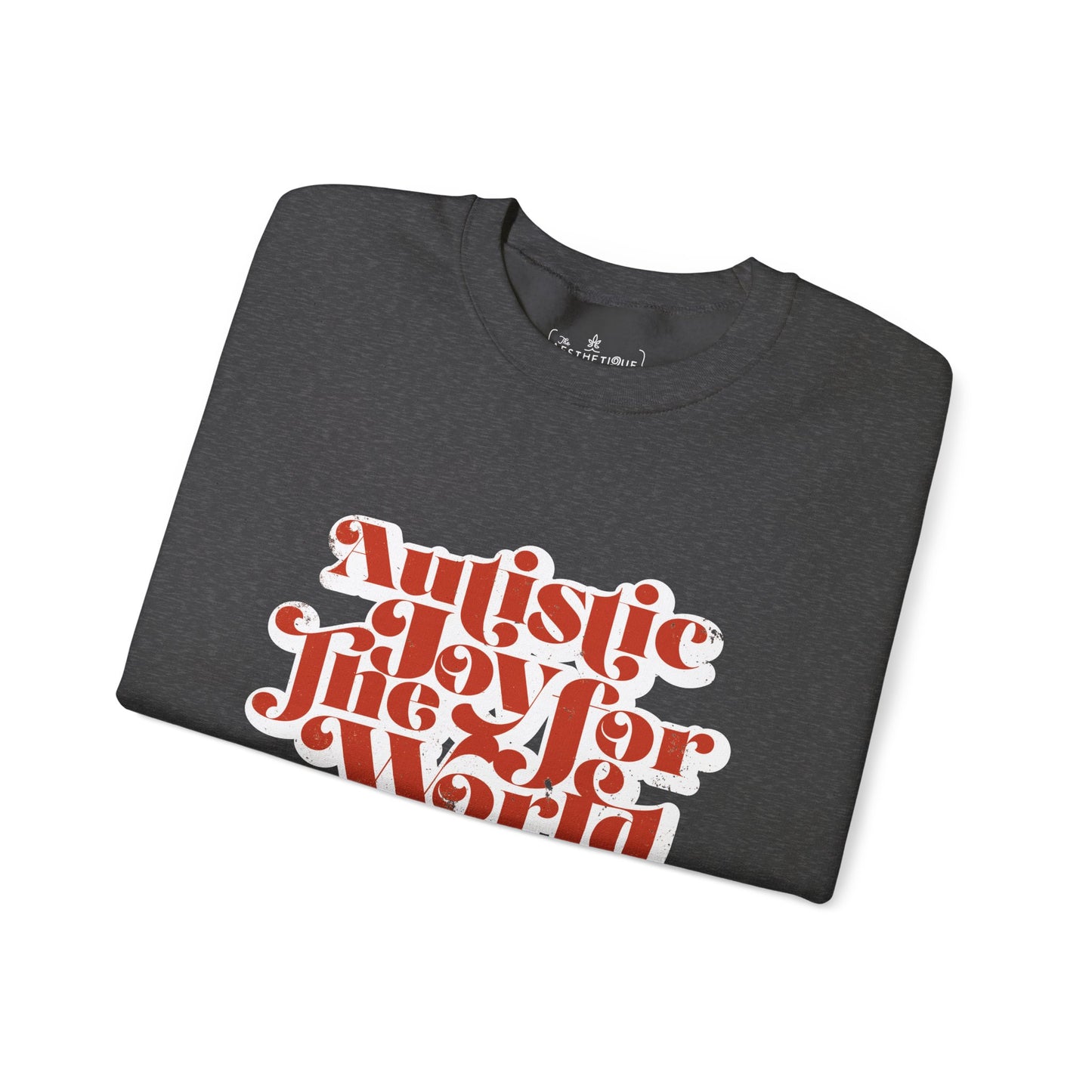 Autistic Joy for the World - Seasonal Style - Unisex Heavy Blend™ Crewneck Sweatshirt