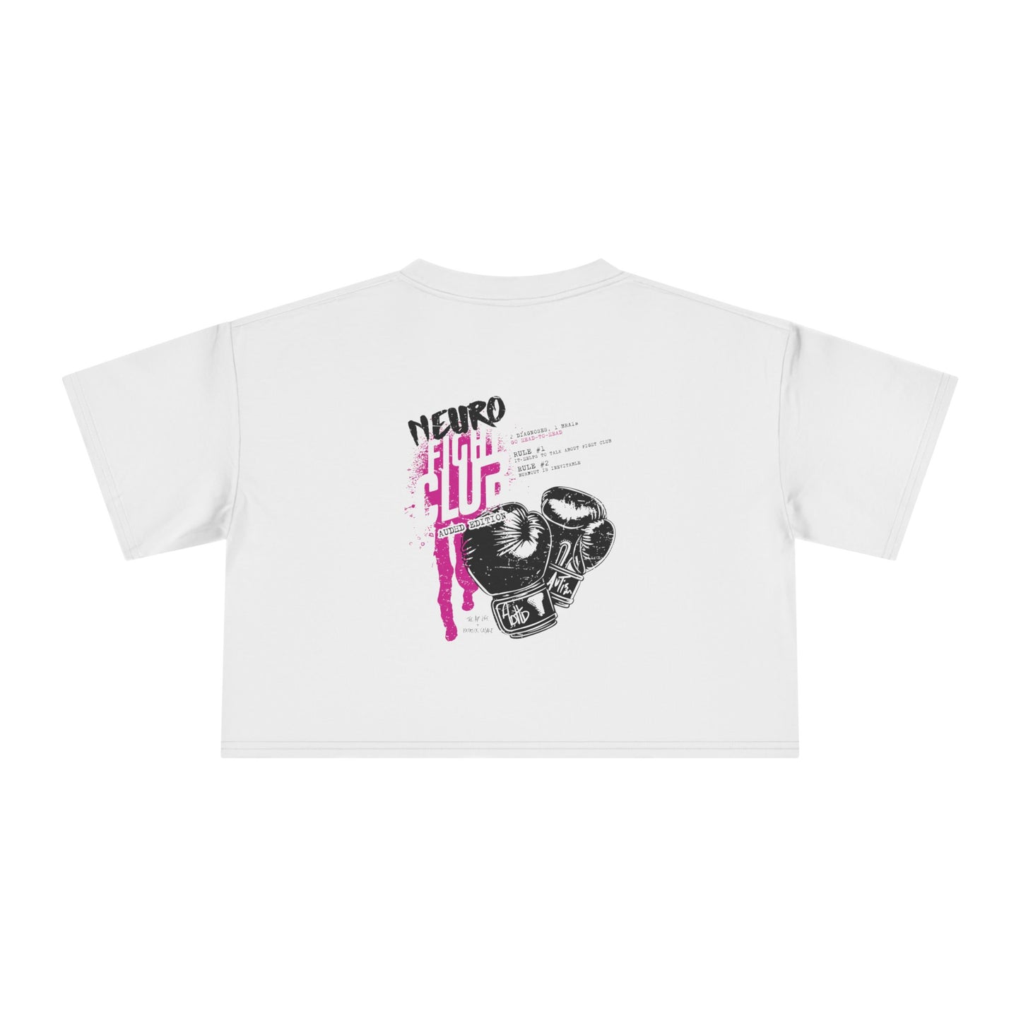 Neuro Fight Club - Autism Vs. ADHD - Patrick Casale Collab - Women's Crop Top Tee