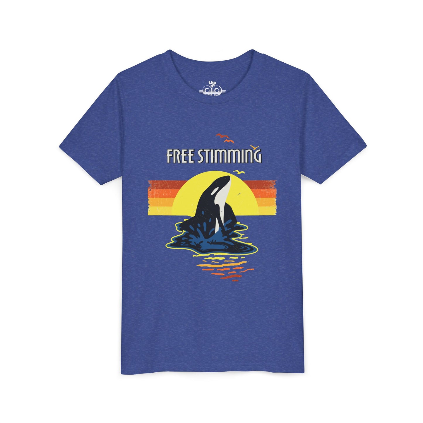 Free Stimming - Orca - Youth Unisex Short Sleeve Tee