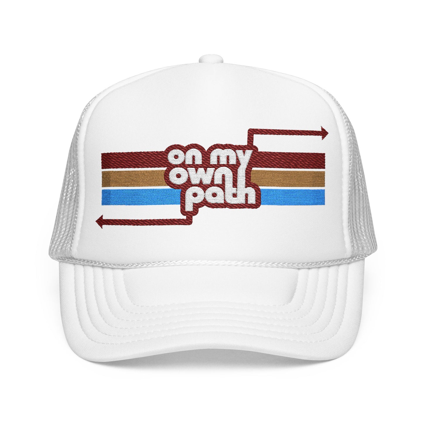 On My Own Path - Adult Unisex Foam Trucker Hat (Embroidered)