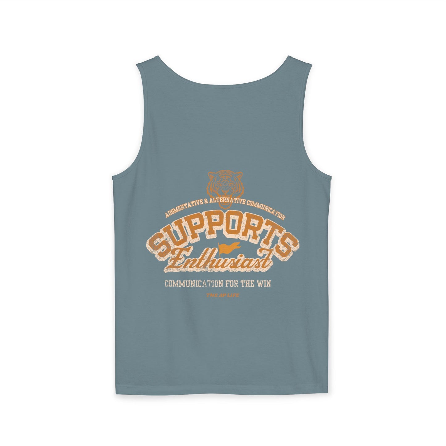 AAC Supports Team Enthusiast - Communication for the Win - Adult Unisex Tank Top