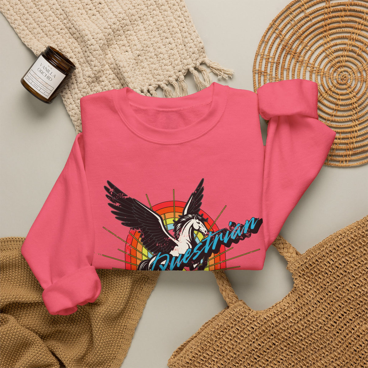 Side Questrian - Procrastination is When the Magic Happens - Adult Unisex Heavy Blend™ Crewneck Sweatshirt