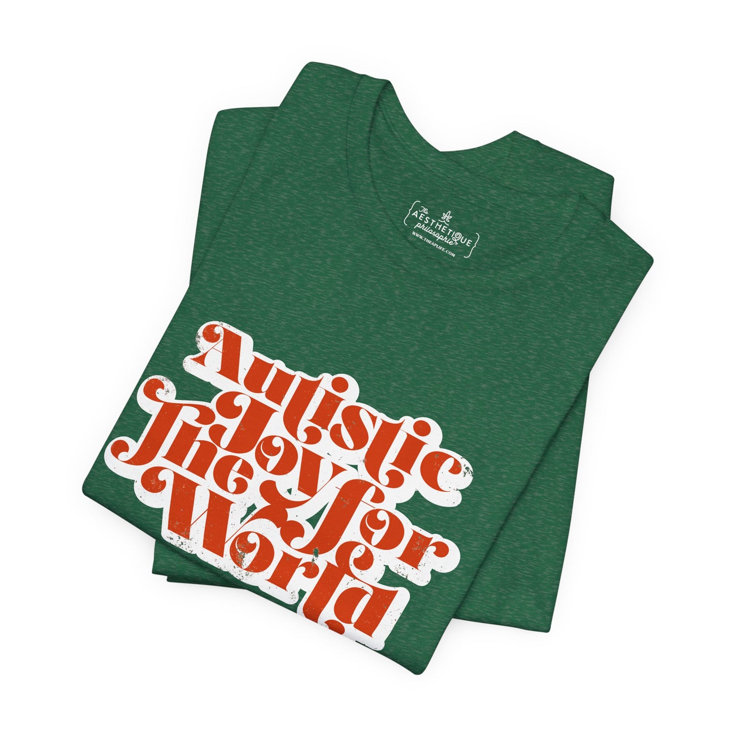 Autistic Joy for the World - Seasonal Style - Unisex Jersey Short Sleeve Tee