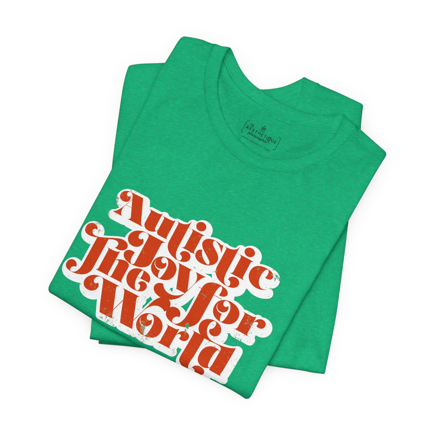 Autistic Joy for the World - Seasonal Style - Unisex Jersey Short Sleeve Tee