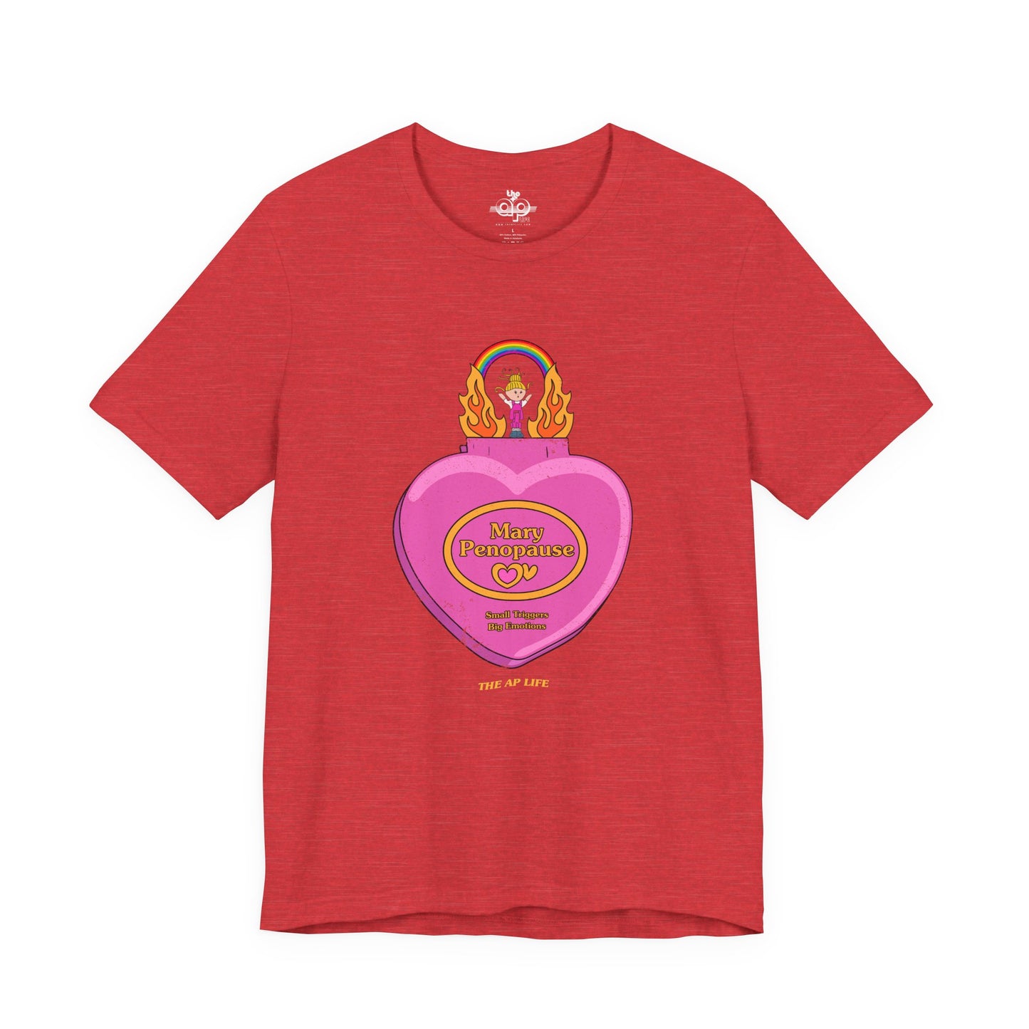 Mary Penopause - Small Triggers, Big Emotions - Adult Unisex Jersey Short Sleeve Tee