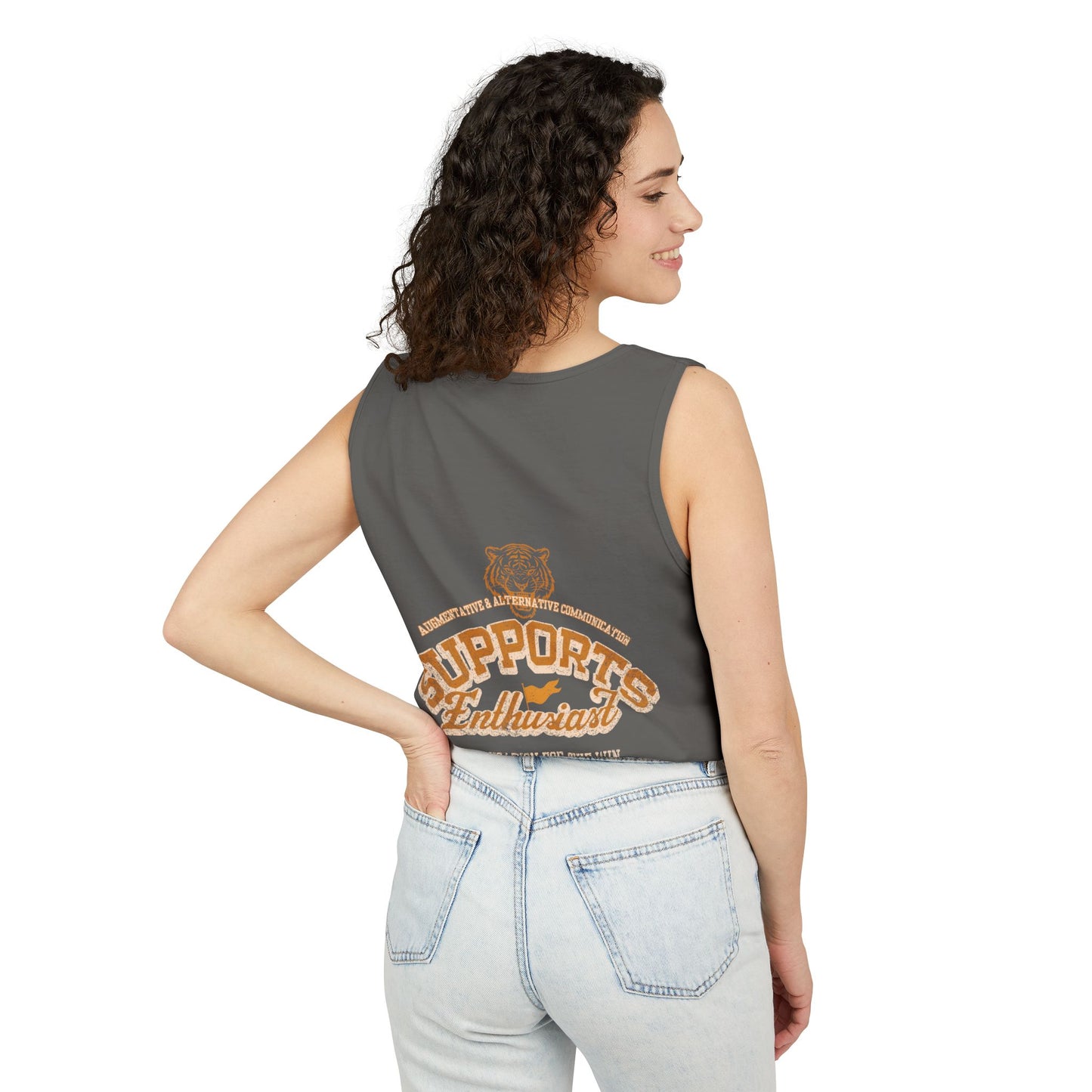 AAC Supports Team Enthusiast - Communication for the Win - Adult Unisex Tank Top