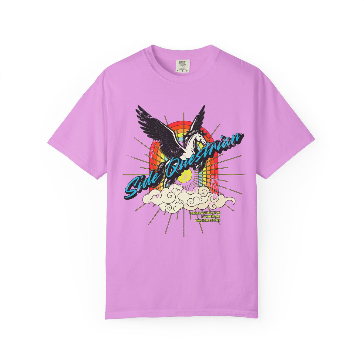 Side Questrian - Procrastination is When the Magic Happens - ADHD - Adult Unisex Cotton Tee