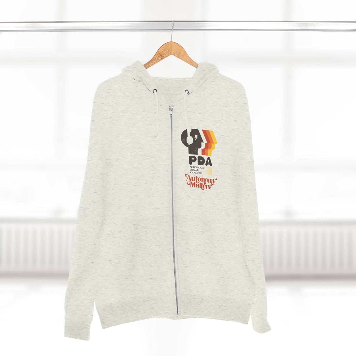 PDA - Pathological Demand Avoidance - Autonomy Matters - Adult Unisex Zip Hoodie