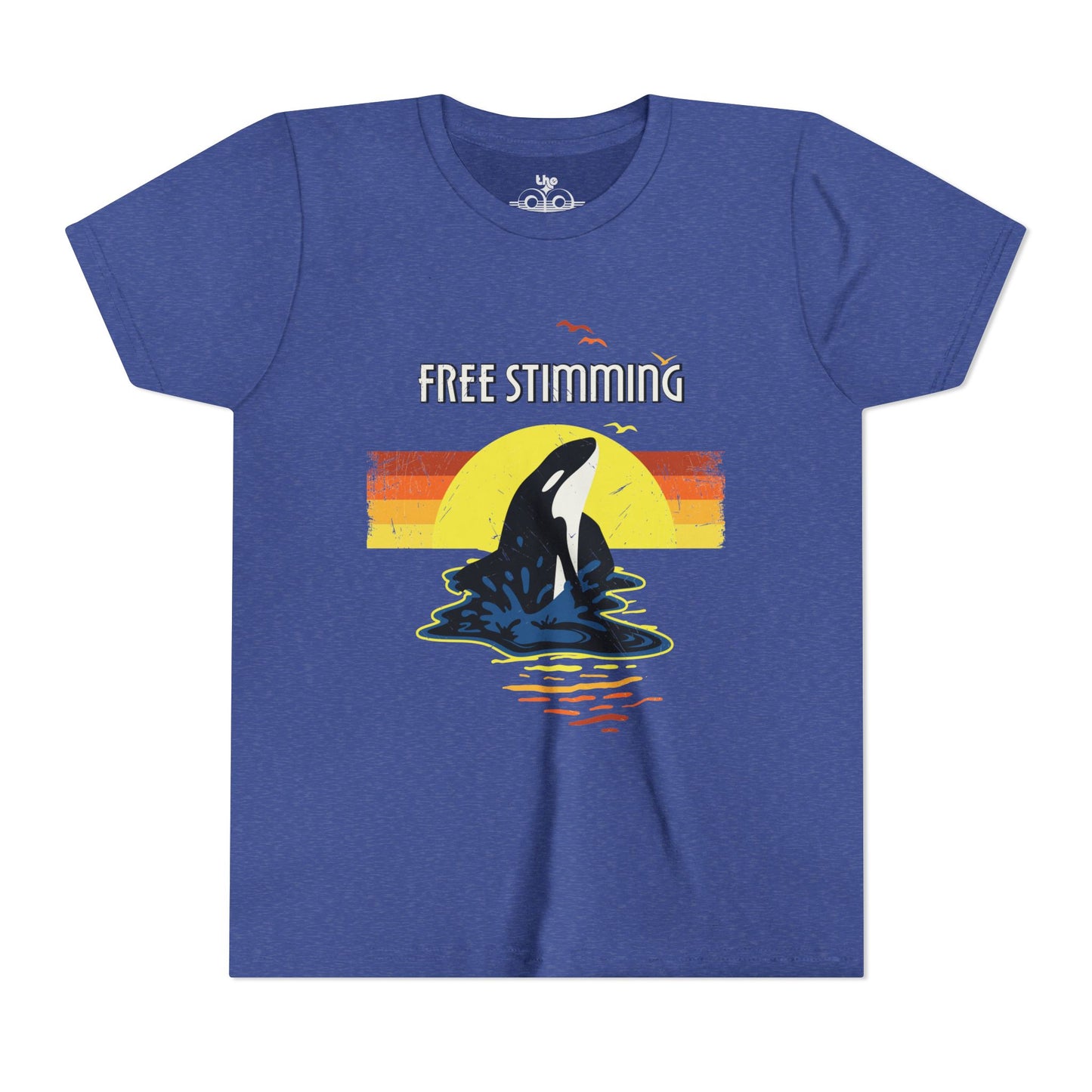 Free Stimming - Orca - Youth Unisex Short Sleeve Tee