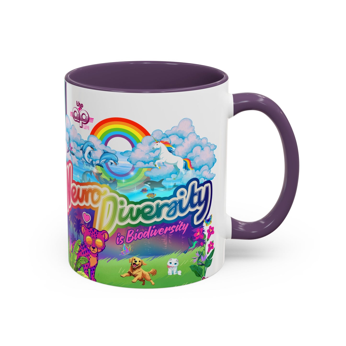 Neurodiversity is Biodiversity - Accent Coffee Mug (11, 15oz)