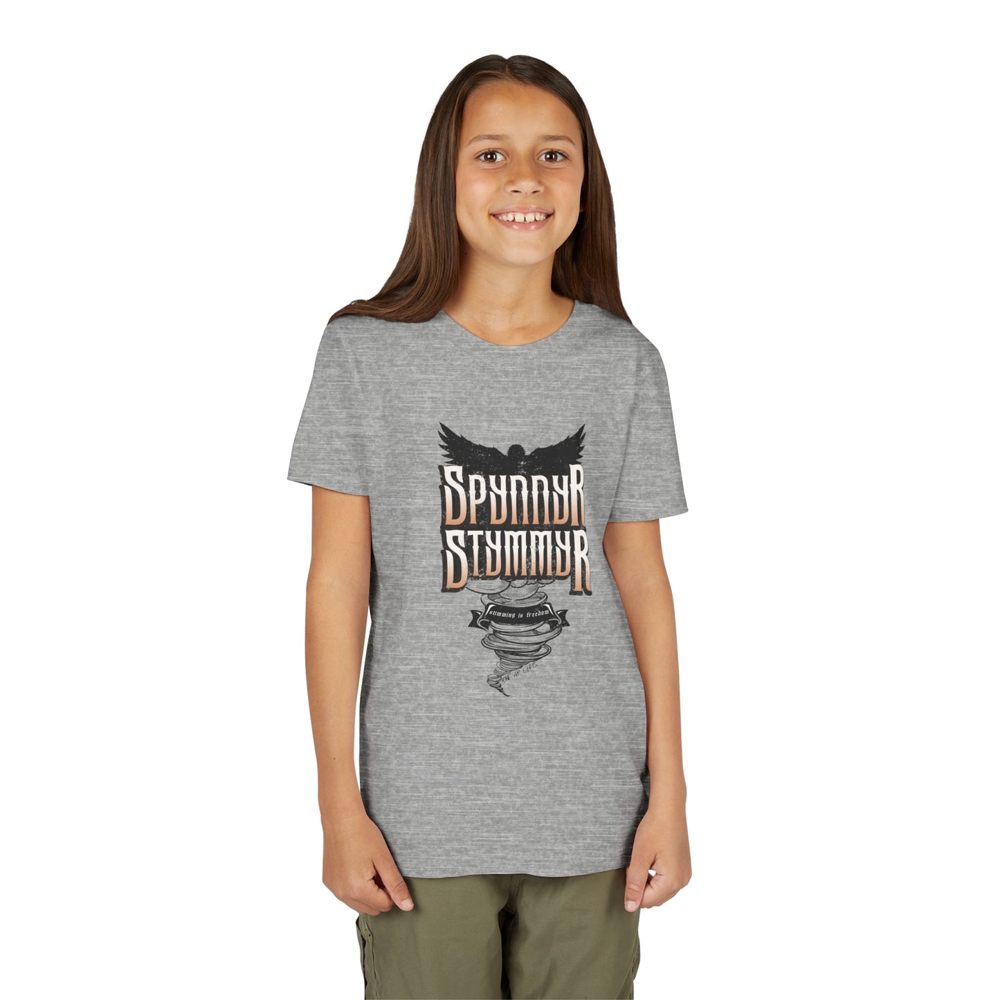 Spynnyr Stymmyer - Stimming is Freedom - Youth Unisex Jersey Tee