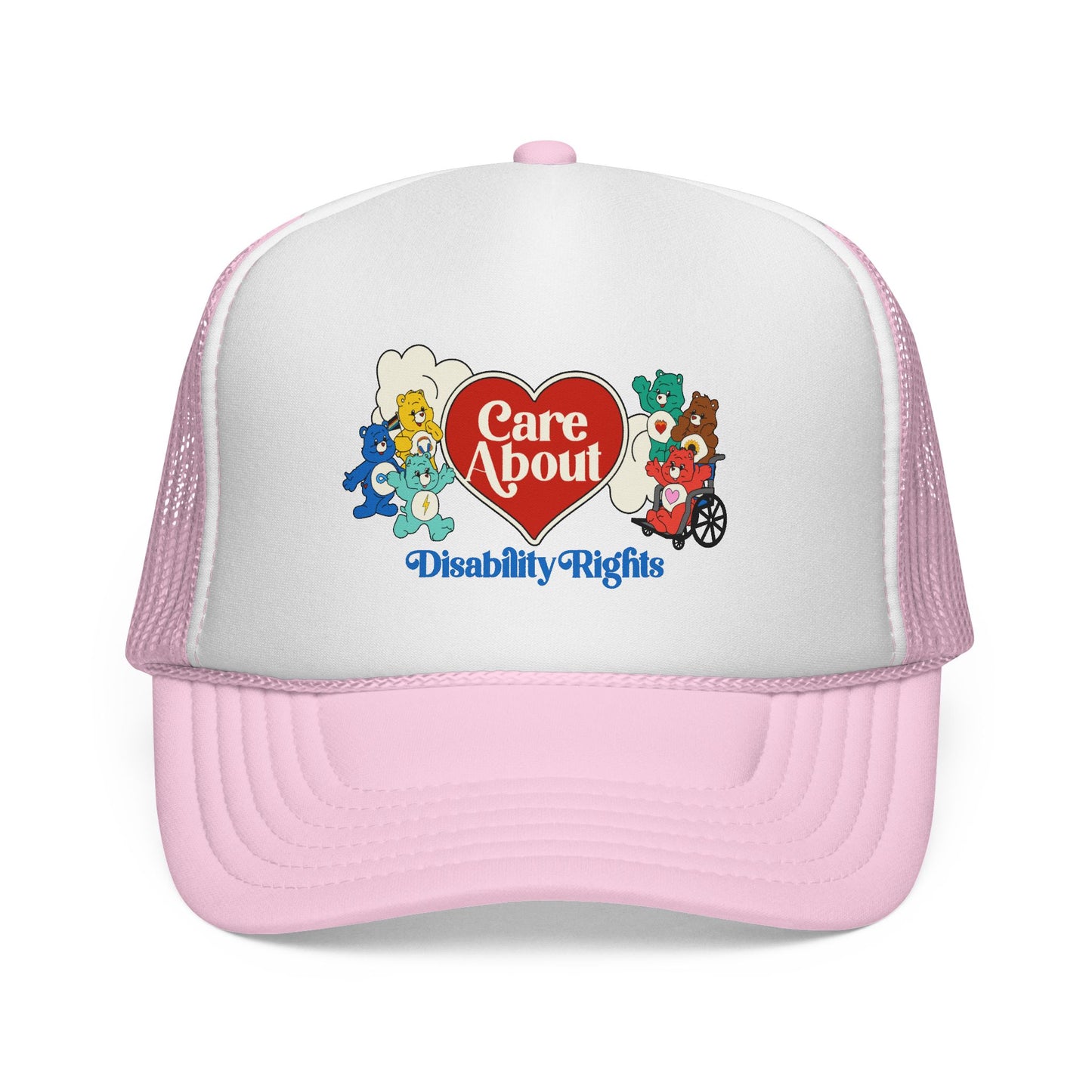 Care About Disability Rights - Retro 80s Vibe - Trucker Caps